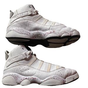 Nike Air Jordan 6 youth 3Y white with colorway paint spatter details sneakers!